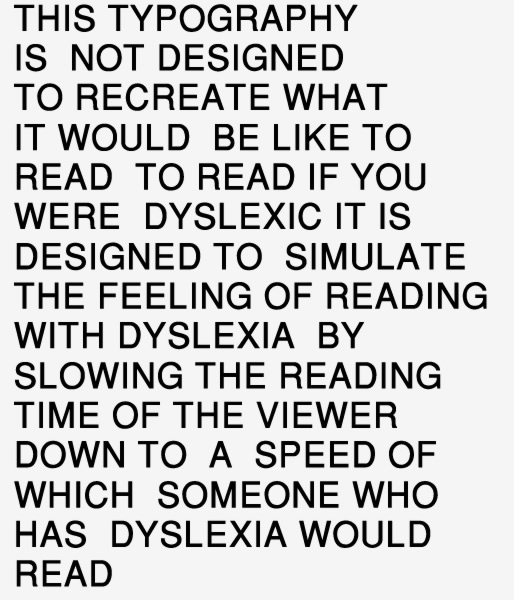 dyslexia typography translated