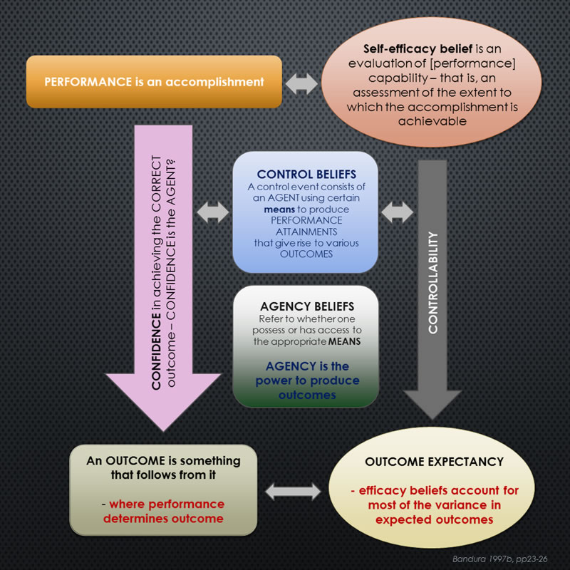 self-efficacy beliefs map